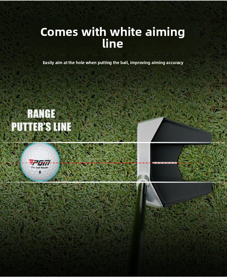PGM golf club standing putter with low center of gravity and stable professional single golf hot-selling club, forged stainless steel shaft, low center of gravity design, non-slip grip with line of sight, high-quality golf equipment, modern golf equipment