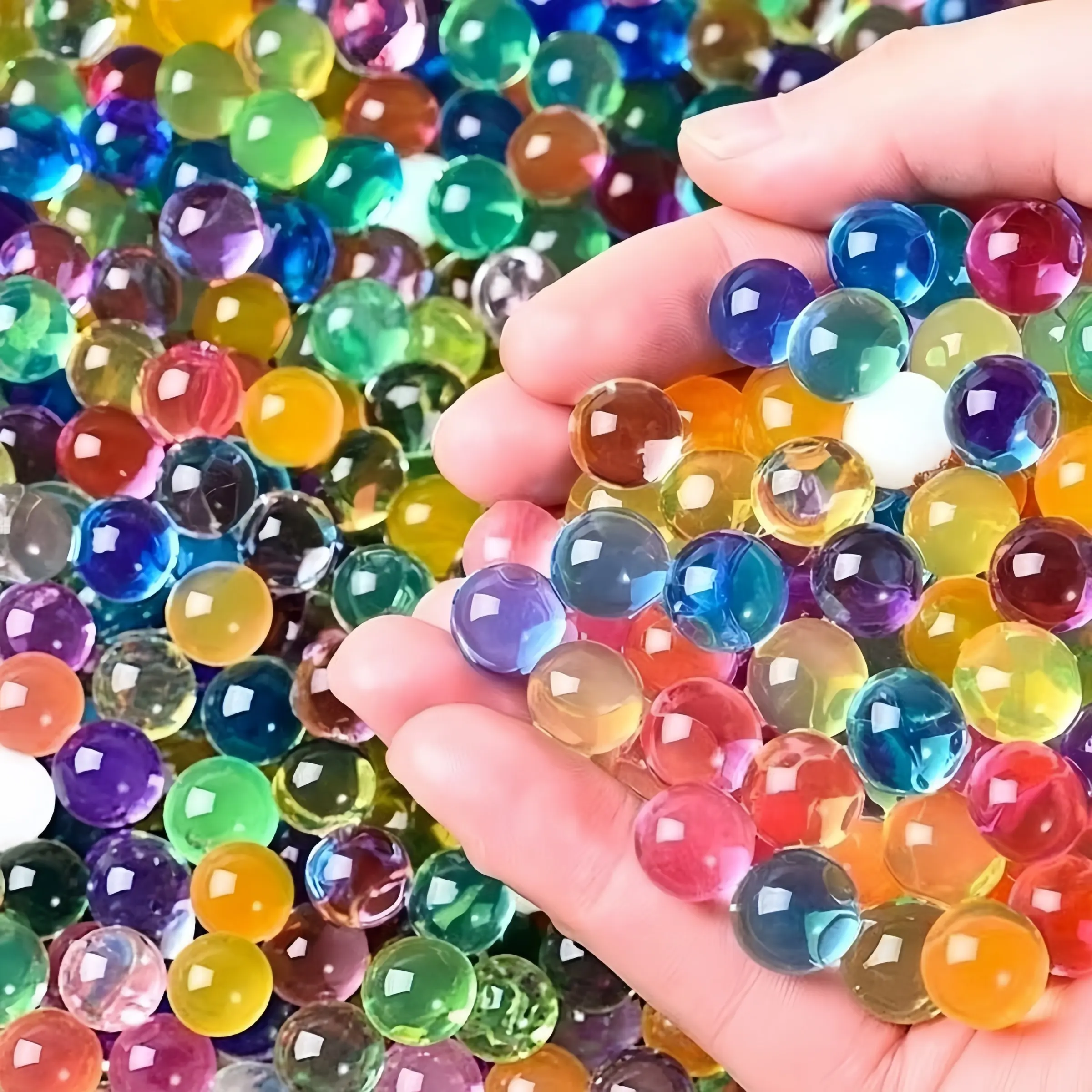 Multicolor Water Beads, Rainbow Moisturizing Crystal Balls, Non-Toxic Absorbent Pearls, Ideal for Vase Filling, Plant Decor, Kids Sensory Play, Party Decoration