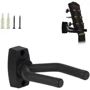 Guitar Hanger Hook Holder Wall Mount Display - Fits  size Guitars, Bass, Mandolin, Banjo, etc.