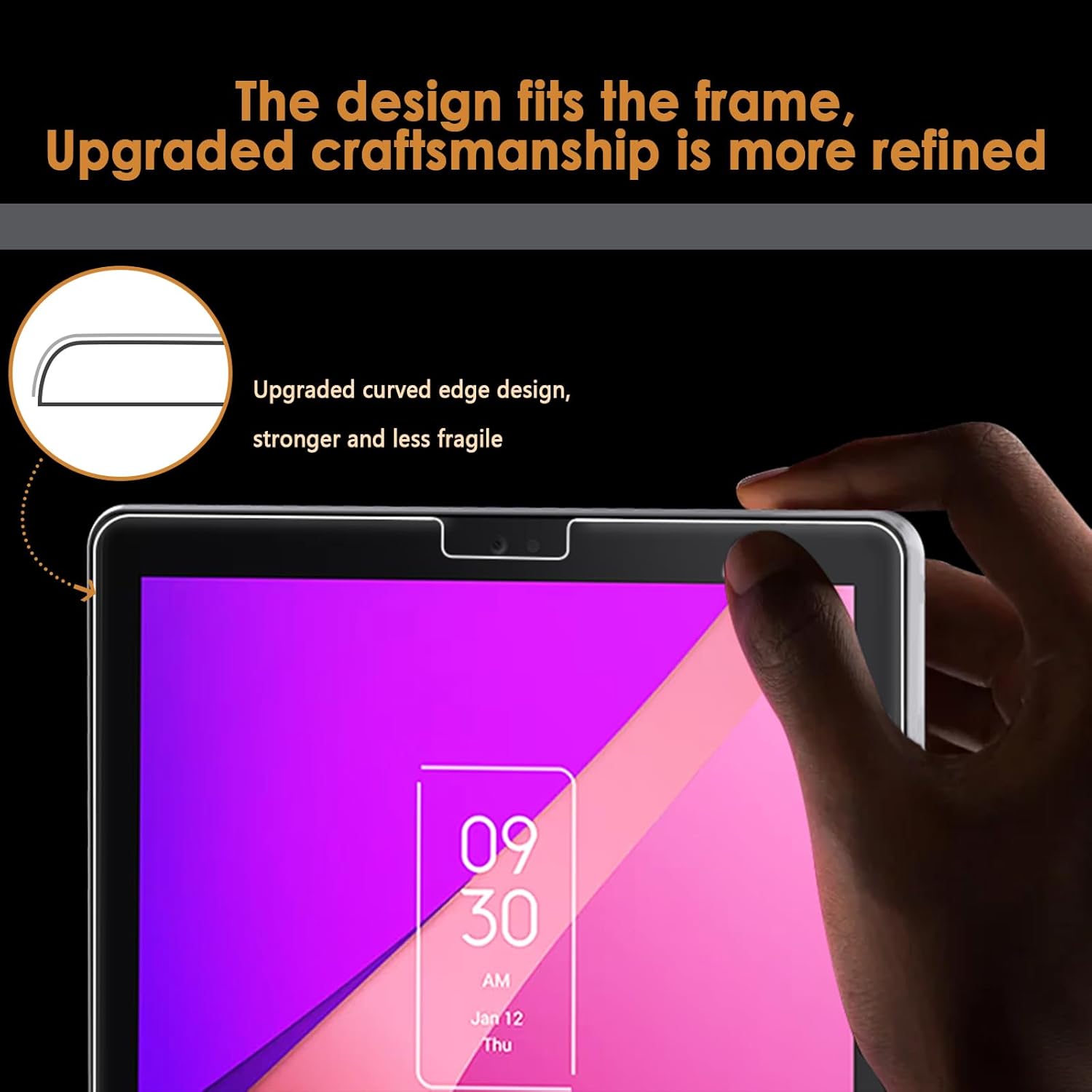 2-Pack Screen Protector Compatible with TCL Tab 8 LE 8"/Tab 8v/Tab 8 SE/Tab 8 Plus/Tab 8 Wifi, [HD Clarity] Tempered Glass Replacement for TCL Tab 8 (Model: 9137W,9132X, 9138S, 6048E, 91232X1)