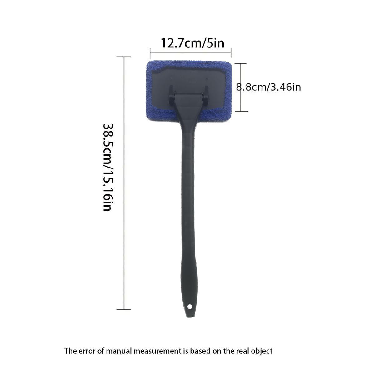 Car Windshield Cleaning Brush, 1 Piece Multifunctional Car Window Cleaning Brush with Long Handle, Anti-Fog Dustproof Car Cleaning Tool