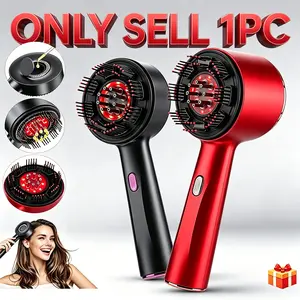 Red Light Vibration Scalp Massage Comb   3 Massage Modes (with 10-MinuteAuto Shut-Off) + 6ML Essential Oil Reservoir Simulated Finger-PressureKneading  Hair Care & Growth Tool