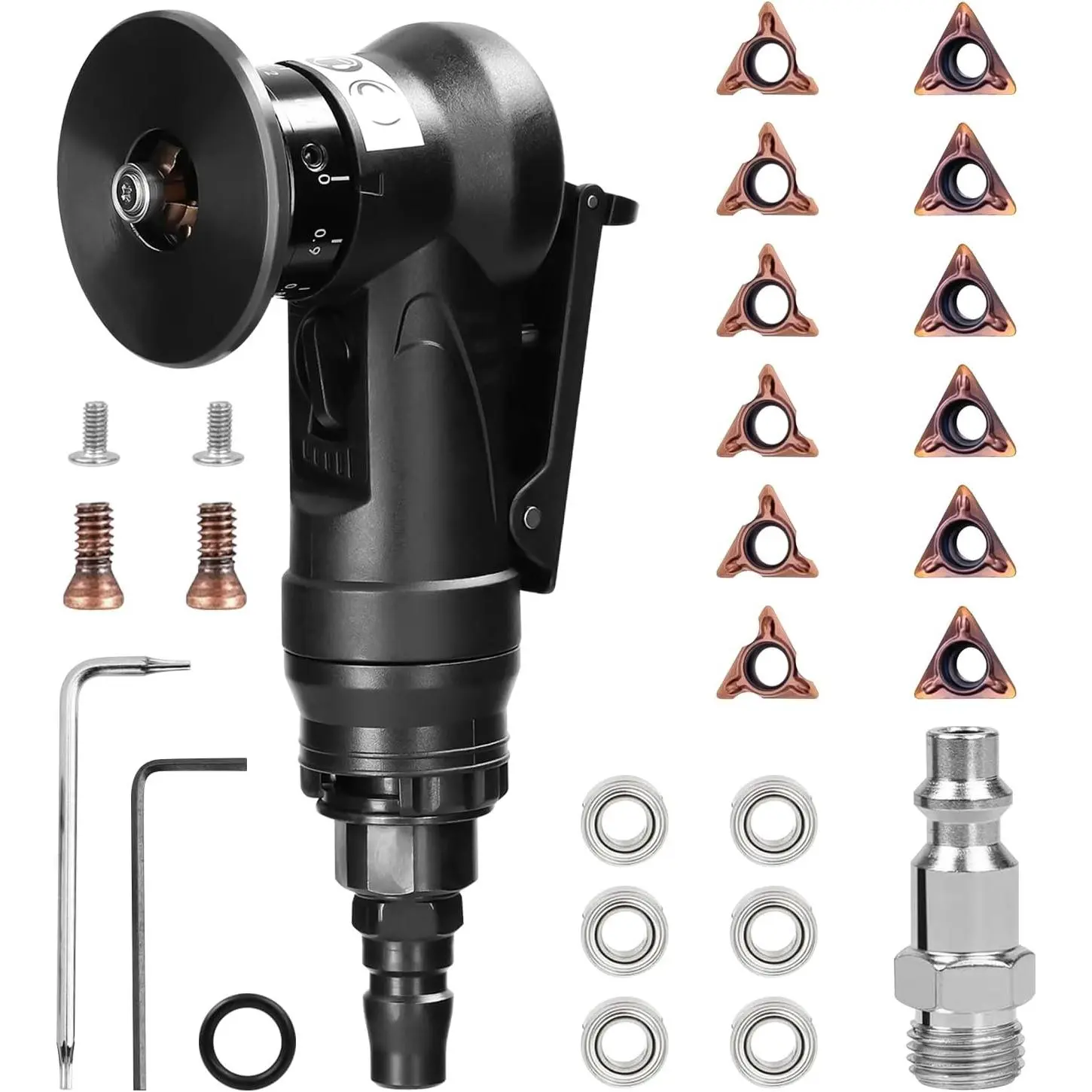 Mini Chamfering Machine, Handheld Air Beveling Machine | Pneumatic Tool Air Beveling  Beveler for Metal Trimming Arc Corner Deburring Linear Beveling Trimming