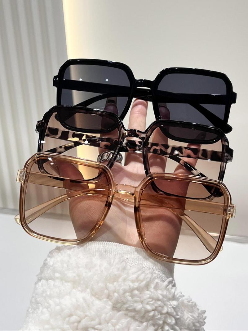 Unisex Fashionable Tinted Lens Sunglasses, Trendy Casual Sunglasses for Everyday Use, Fashion Accessories for Outdoor Activities, Fashionable Frames Sunglasses