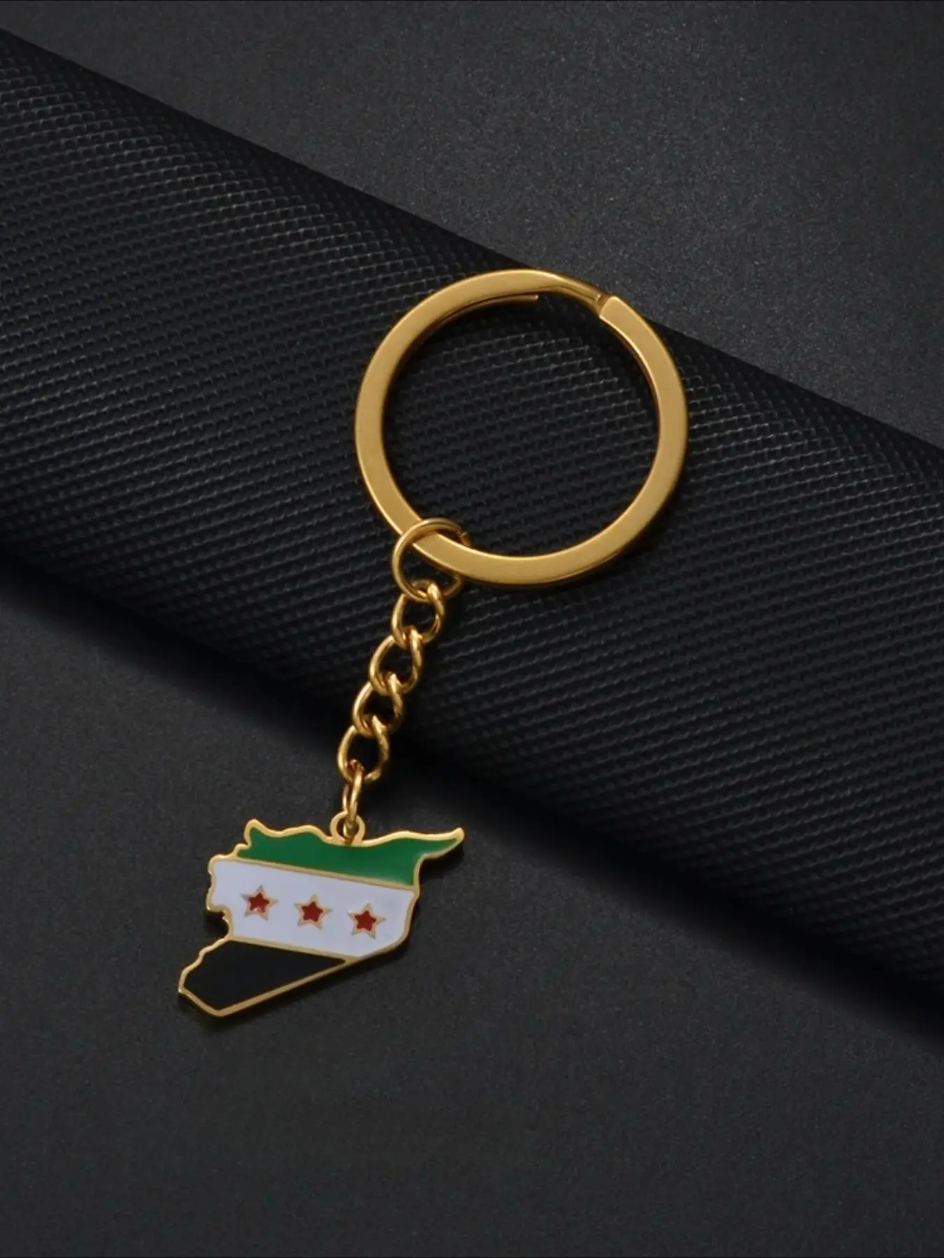 1pc Syria New Flag And German Eagle Keychain For Woman Men Jewelry Key Ring Deutschland Germany Stylish Keyring