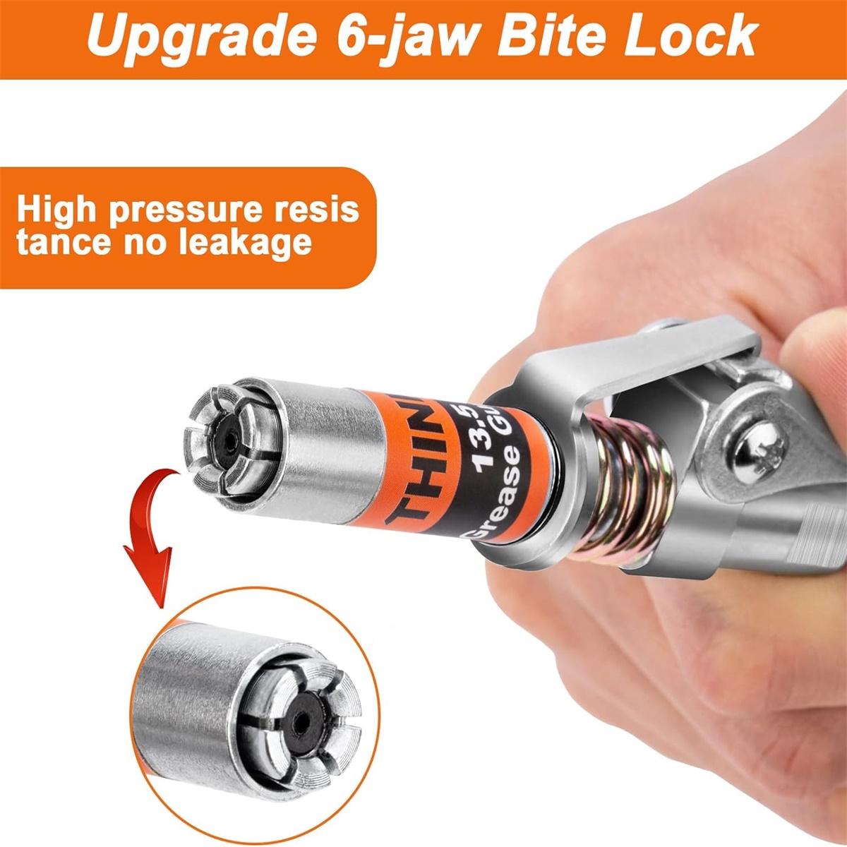 12000 PSI Quick Release Grease Machine Coupler Set Car Repair Tool Automotive Maintenance Tools with 90 °     Grease Coupler Adaptor for Tight Spaces