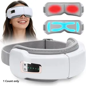 Music Airbag Eye Massager, 5 Modes Hot Compress Squeeze Relax Eye , Bluetooth-compatible Heating Eyemask For Dry Eyes, Improves Sleep, Relaxation Aid