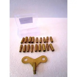 Brass Blessing :Universal Brass Clock/Watch Key Set of 18 Keys, Odd & Even Sizes 5020