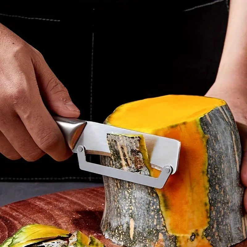 1PC Stainless Steel Flat Edge Peeler Potato Peeler Slicer Knife Watermelon/Melon Grater Kitchen Multi-Purpose Tool​