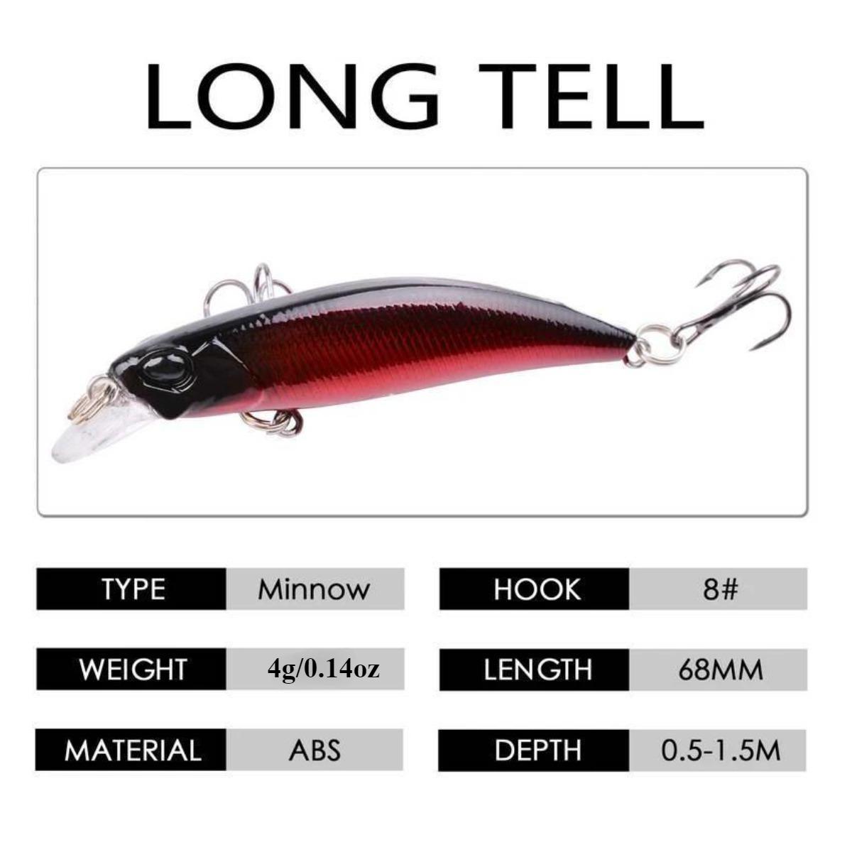 10pcs Minnow Fishing Lures 0.14oz/2.68in Mini Crankbait Wobbler Perch Isca Artificial Hard Bait Pike Carp Bass Floating Swimbait Pesca