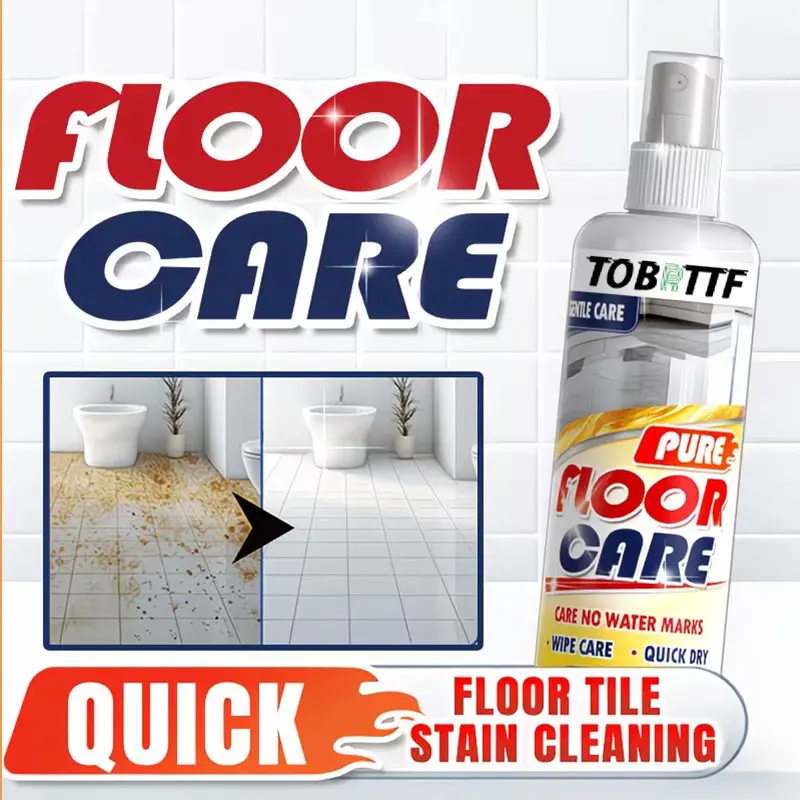 Multi-surface floor cleaner, Multifunctional Cleaner, Household Floor Cleaner, suitable for tiles, stone, bathrooms, balconies, and ceramic tiles—a powerful stain remover that effectively removes dirt, grease, grout lines, stubborn floor stains