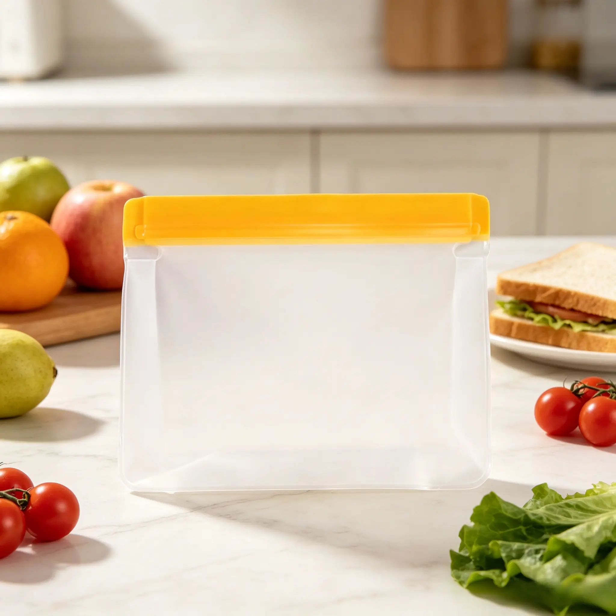 Reusable Silicone Food Storage Bag, Leak Proof And Reusable Freezer Bag, Travel/home Storage Bag -Reusable Gallon Bag/Reusable Sandwich Bag/Reusable Snack Bag