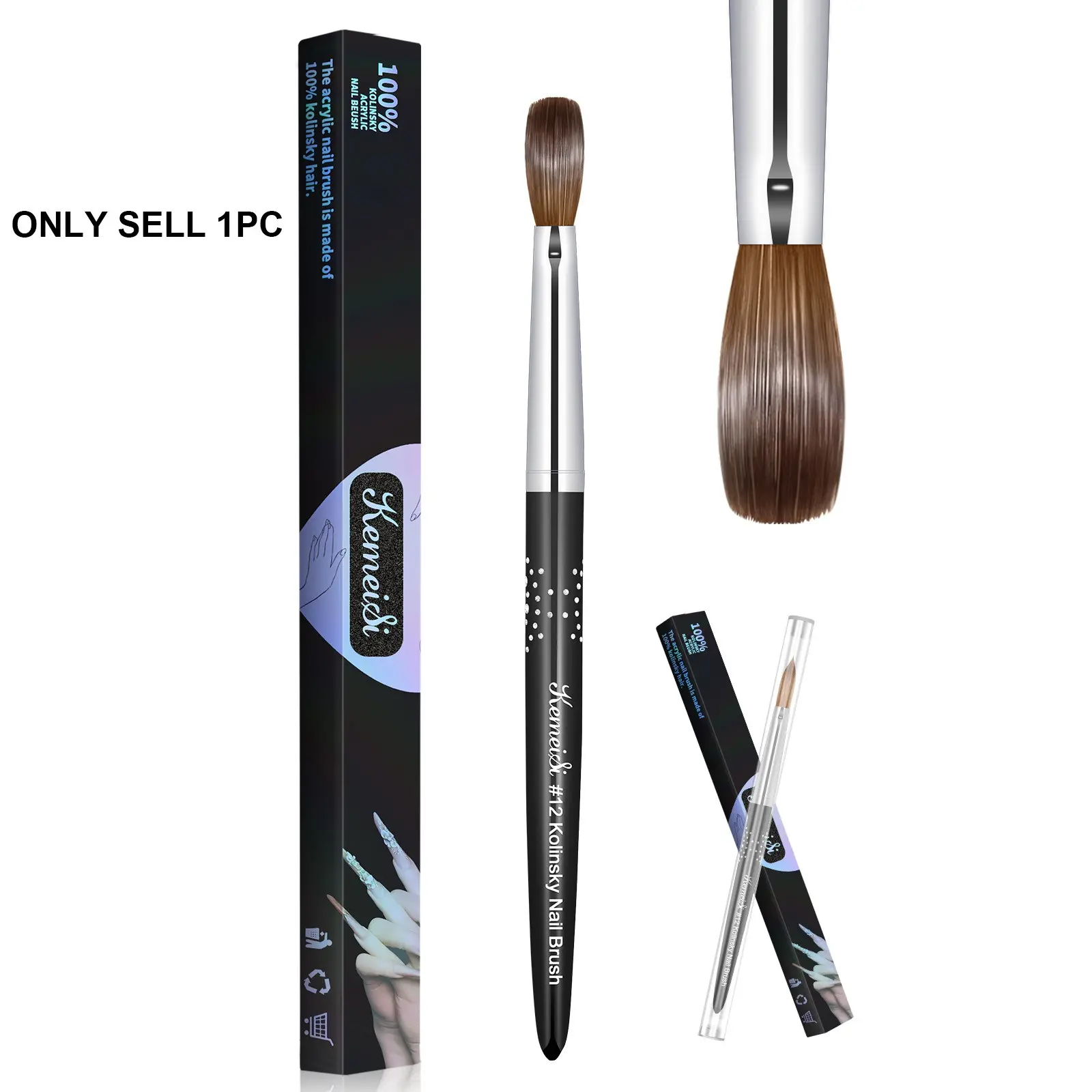 Professional Acrylic Nail Art Drawing Brush, Nail Art Design Brush, Manicure & Pedicure Tool, Nail Art Tools, Nail Brushes, Nail Art Supply
