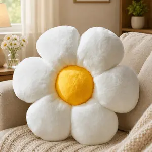 Obsessed! 🌸 12”/16” (30/40cm) Fuzzy Flower Floor Cushion | Cozy Plush Sofa Pillow Decor | All-Season Home Decor Essential & Fall Harvest Must-Have 🍂 Ultimate Gift Choice for Friends & Family 🧸