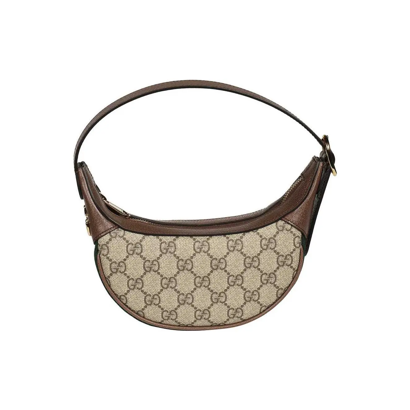 Gucci Ophidia Mini Crossbody Bag for Women – Vintage GG Logo Stripe Canvas and Leather in Ebony and Brown
