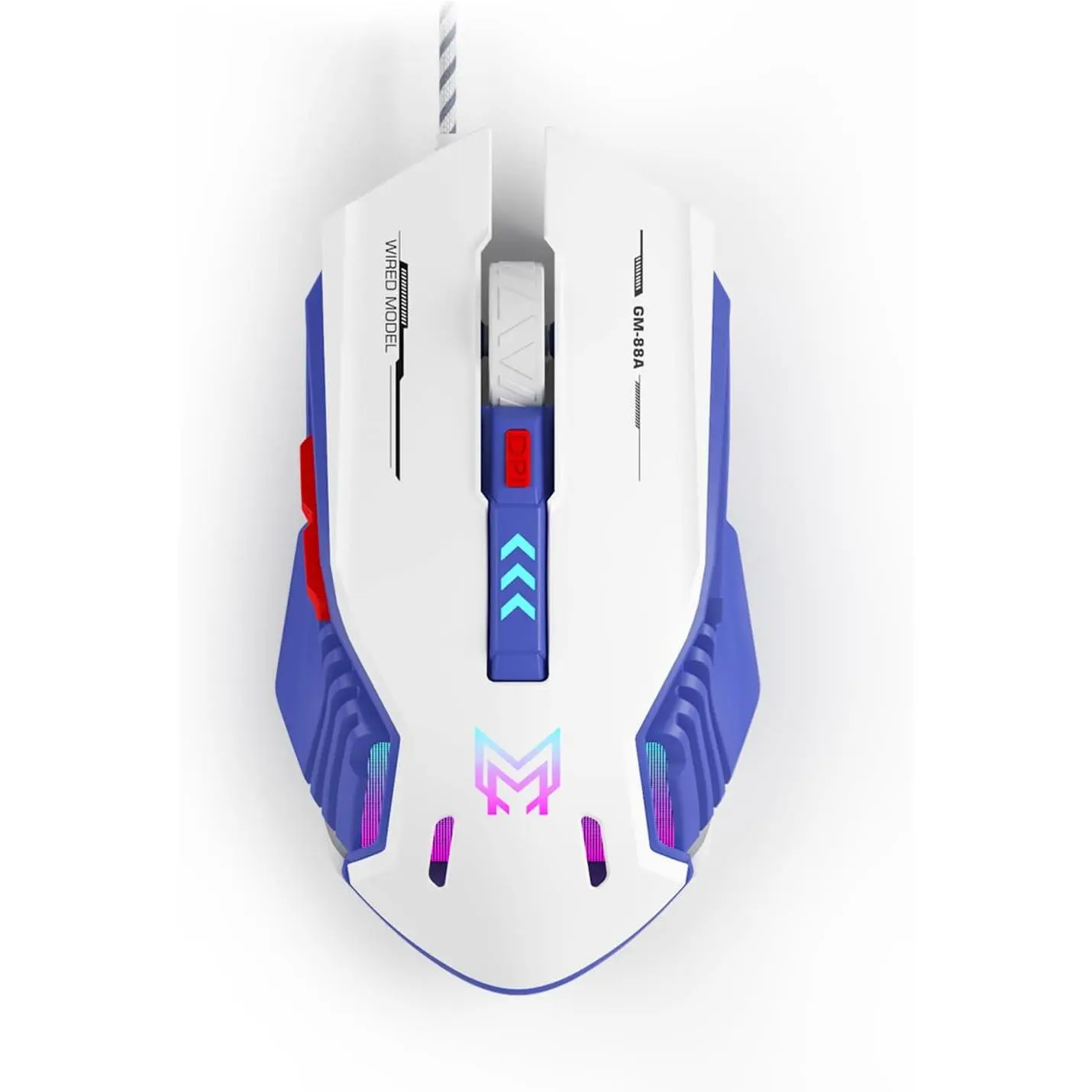 Customizable Wired Gaming  with 6 Levels DPI and 6 Programmable Button