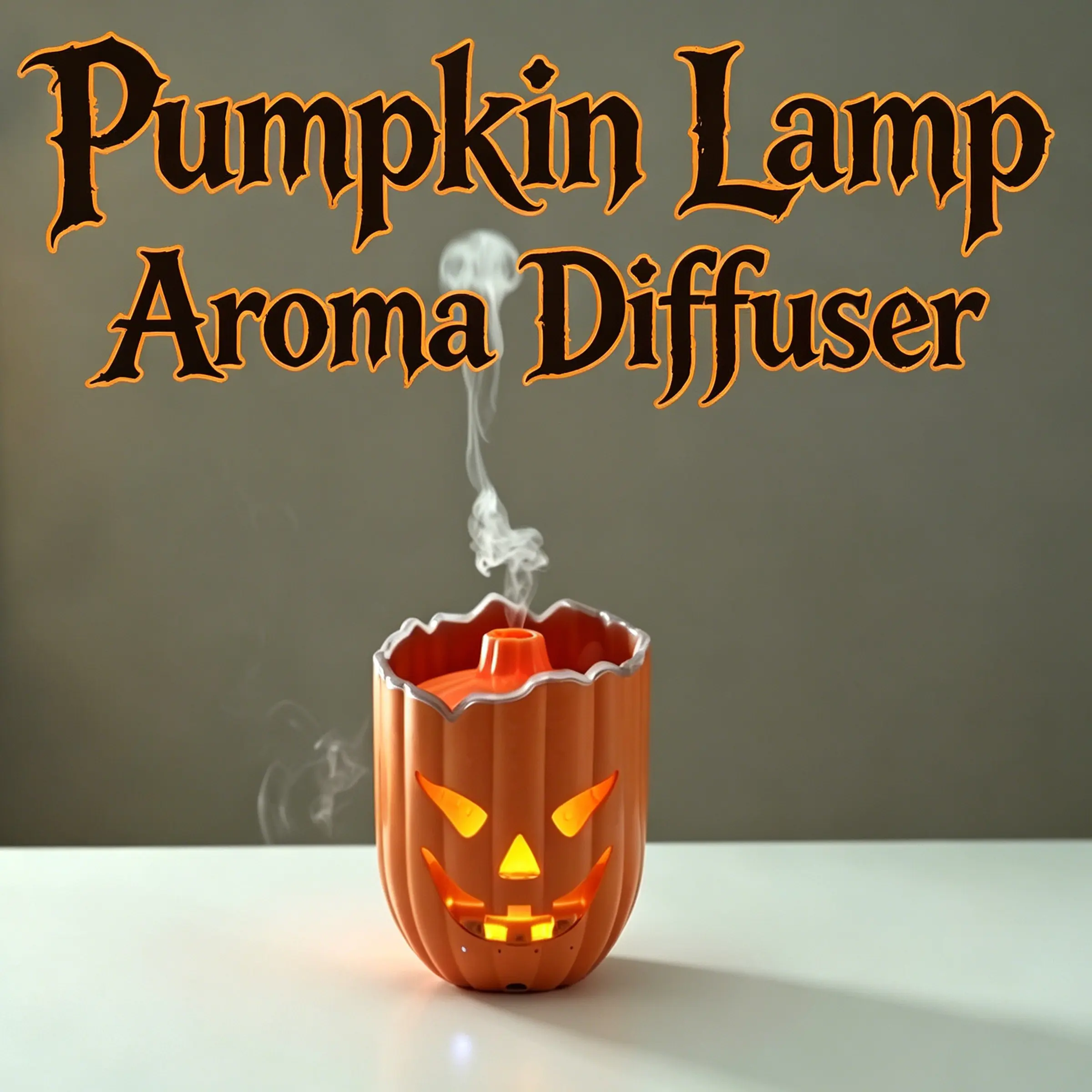 Halloween Pumpkin Lamp Diffuser, Ultrasonic Essential Oil Aroma Humidifier with Remote Control, Cute Night Light Fragrance Diffuser for Halloween Party Home Office Decor Gift
