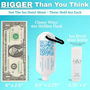 Hidden Flask Set for Liquor - 3-Pack 4oz Lotion-Style Discreet Bottles with Easy Pour Spout & Carabiner - Leak-Proof, BPA-Free, Travel-Friendly - Great for Cruises, Resorts, Concerts, Music Festivals
