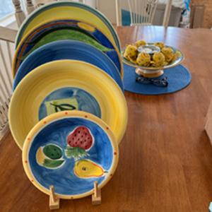 SICANDAENHK Tired of messy piled tableware?These 2 pieces bamboo dish rack set is your perfect solution!Multi-functional stand organizer for drying plates, bowls, cups, pot lids and cutting boards, space-saving slim design fits cabinets