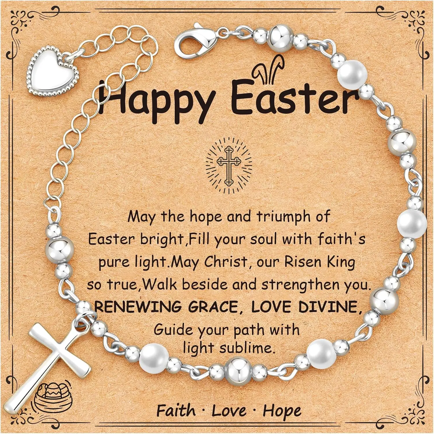 First Communion Confirmation Baptism Godmother Gifts for Teen Girls Women, Catholic Christian   Bracelet