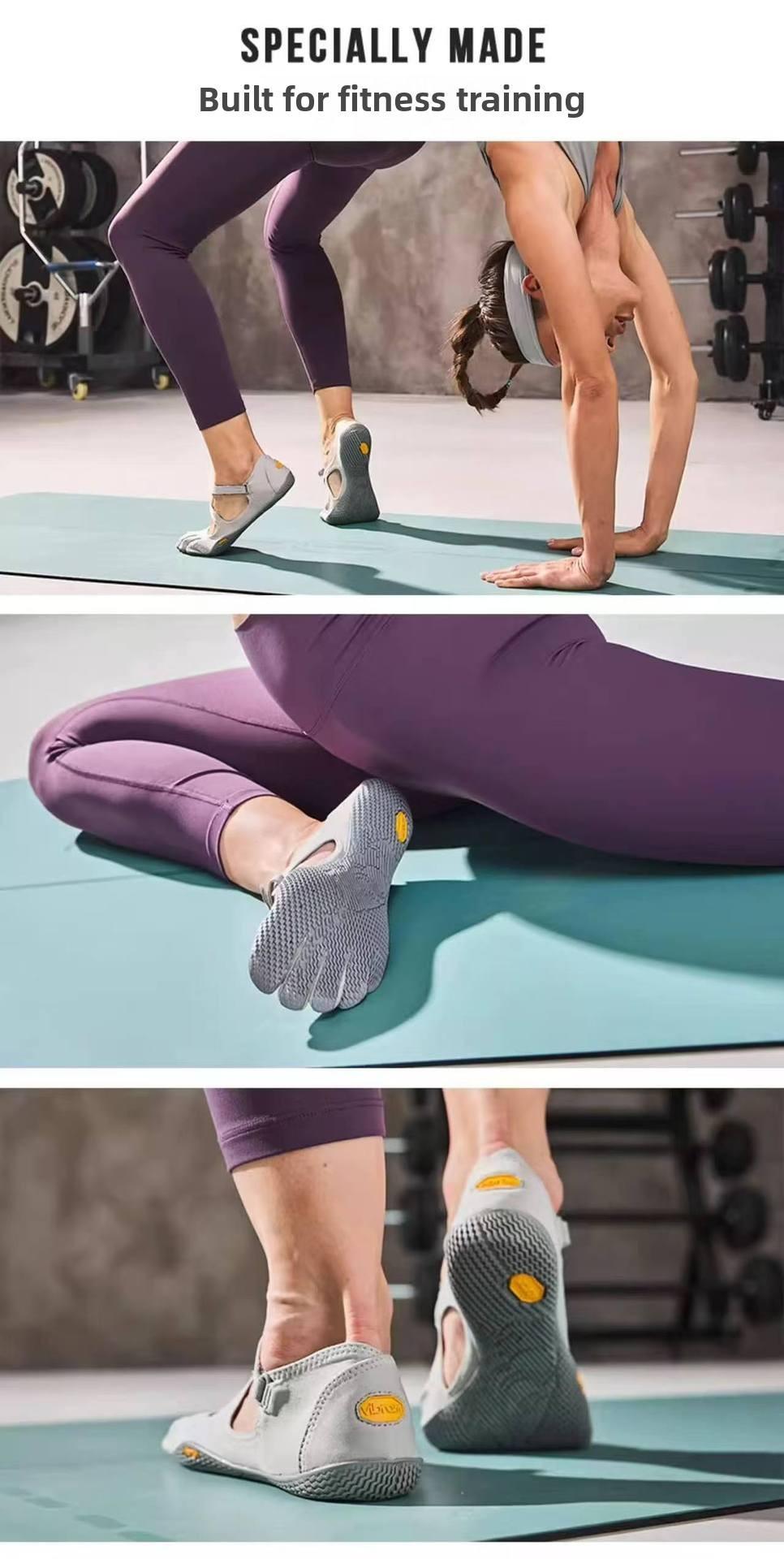 Five-Toe Yoga Shoes Pilates Women's Sports Fitness Dance Toe-Separating Shoes Suitable for Running Fitness Yoga Pilates Sports Outdoor ballet flats Balance Breathable Technology