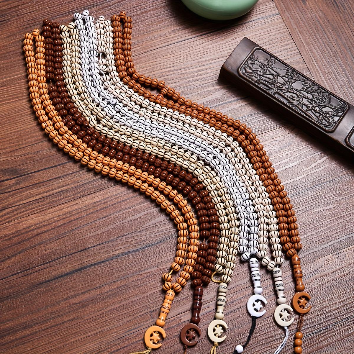 1 Tasbih Beads New Middle Eastern Muslim Prayer Handheld Tasbih Islamic Recitation Beads 99 Beads Bracelet Unisex