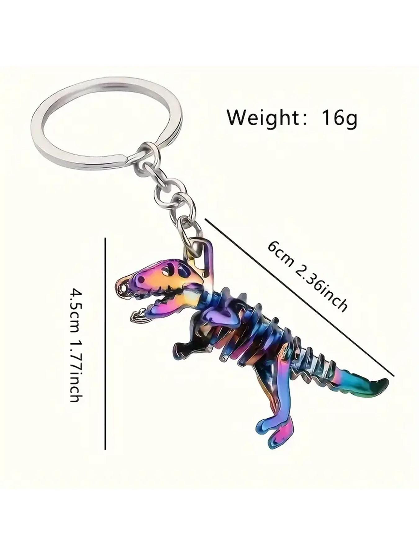 Cute Dinosaur Skull Design Keychain, 2024 Fashionable Creative New Novelty Keychain for Men & Women, Stylish Keychain, Trendy Accessories for Bag, Backpack & Car Key
