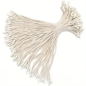 Renashed 7.8" 1000 Pcs Cotton Hang Tag String Fasteners for Gifts Luggage Label Attachment Clothing