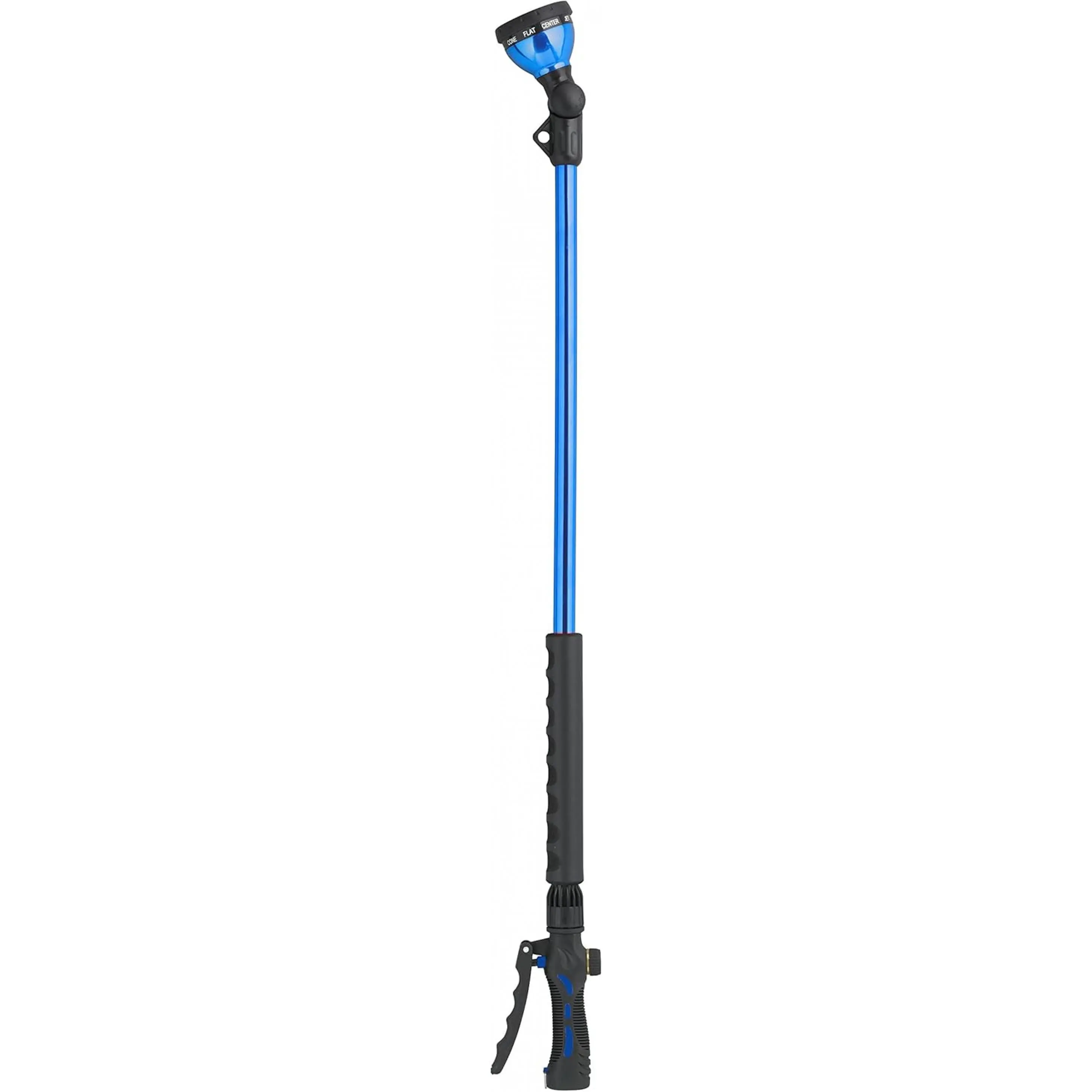 56044 30" Watering Wand, Front‑Trigger Turret Wand with Ratcheting Head, 10 Spray Patterns for Garden Lawn Plant Watering