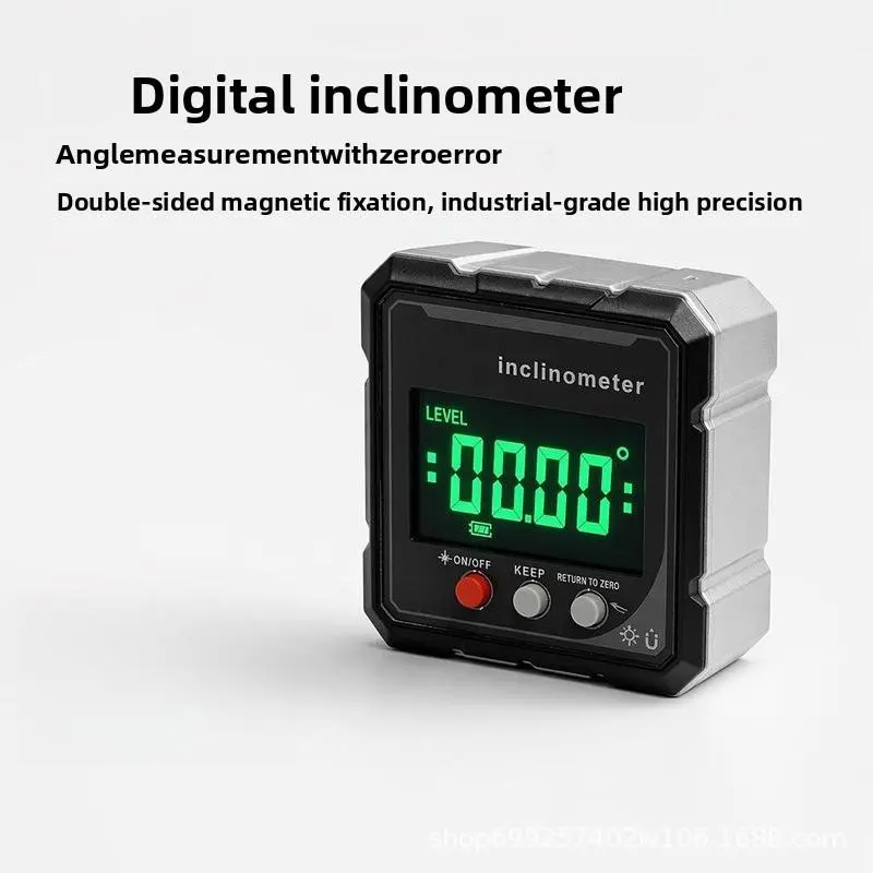 High precision Inclinometer with angle slope measuring instrument level digital display dual laser level