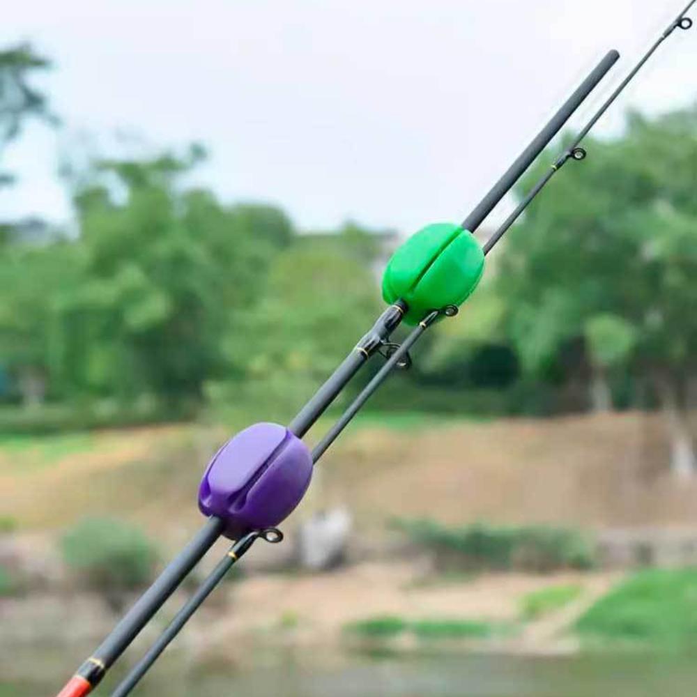 Silicone Fishing Rod Holder, 6 Counts/set Multi-functional Safety Grip Fishing Rod Holder, Fishing Accessories for Fishing Rod Management & Protection, Christmas Gift, Fishing Rods Holder