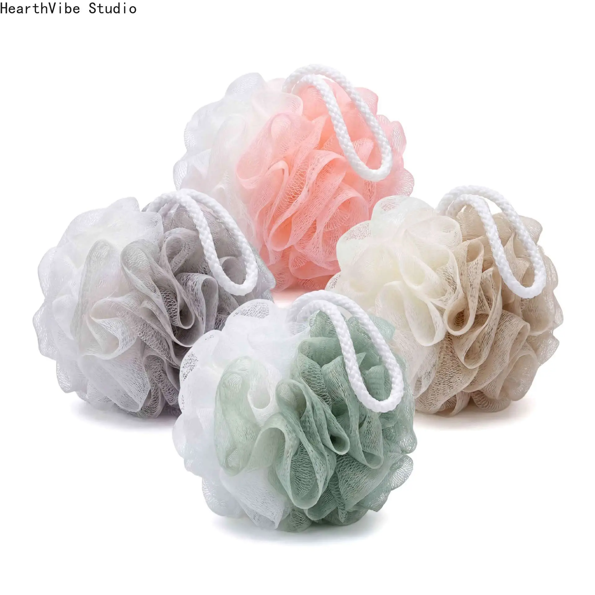 Dual-Color Bath Sponge / Bath Puff for Adults – Two-Tone Bath Scrubber Dual-Color Bath Sponge / Bath Puff for Adults – Two-Tone Bath Scrubber