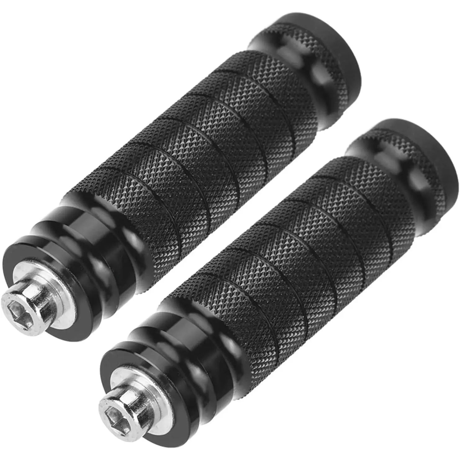 Universal 8mm Foot Pegs CNC Aluminum Install Bolts Motorcycle Rearsets Footrest Footpegs Compatible With YAMAHA Honda Suzuki Kawasaki Ducati Aprilia