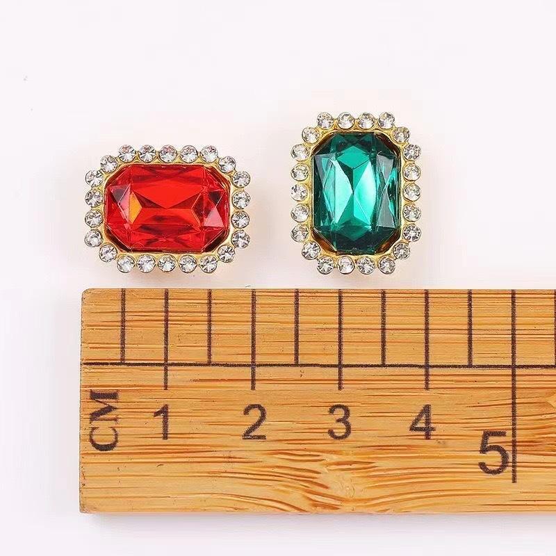 Adhesive DIY hand-sewn rectangular double-layer bow hardware for Crocs shoes and bags accessories