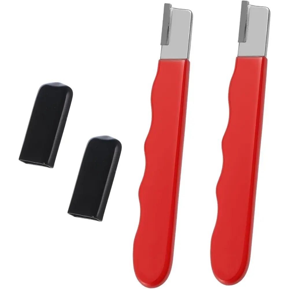 Portable Handheld Quick Knife Sharpener with Protective Case, Wave Non-Slip Handle, Kitchenware, Kitchen Mini Sharpening Tool, 2 Pcs Set