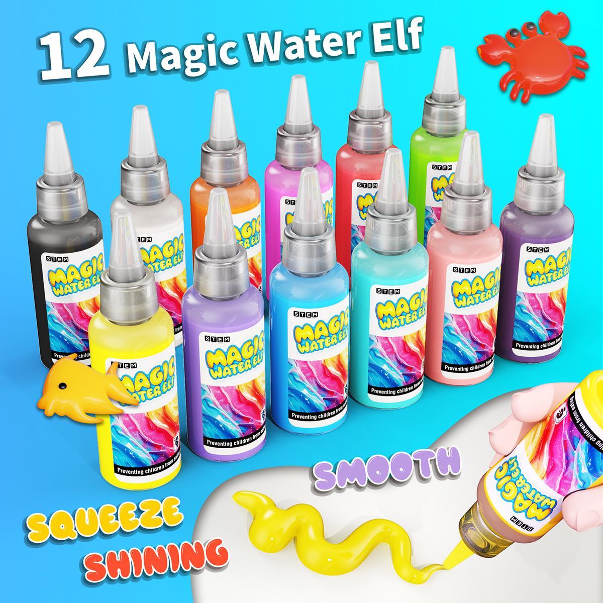 DIY 3D Water Elf Kit, Colorful DIY Water Elf Making Kit, Floating Toy, Handmade Pigment Watercolor Painting Kit, Suitable for 3+ #GLOBAL PICKS