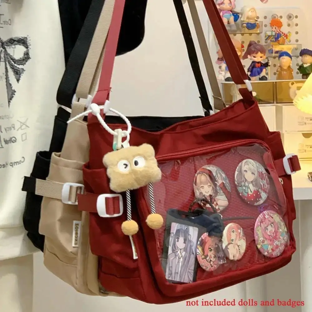2026 new hot item Japanese Ins Girl Soft Shoulder Bag Y2K JK Uniforms Transparent Ita Bag Student Commuting Tote Bag Large Capacity Shoulder Bag