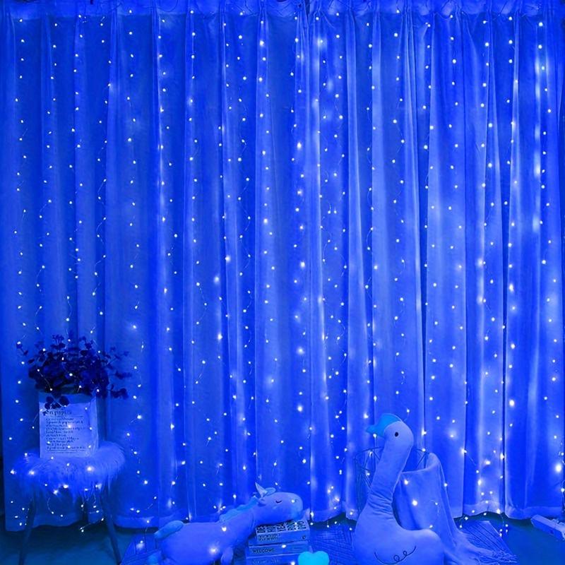 1set 9.84ft LED Curtain Fairy Lights, 300 LED Remote Control Curtain Lights, Plug In Fairy Curtain Lights, Window Wall Hanging Curtain String Lights for Bedroom Backdrop Wedding Party Xmas Indoor Decoration-Decorative 1set 9.84ft LED Curtain Fairy Lights, 300 LED Remote Control Curtain Lights, Plug In Fairy Curtain Lights, Window Wall Hanging Curtain String Lights for Bedroom Backdrop Wedding Party Xmas Indoor Decoration-Decorative