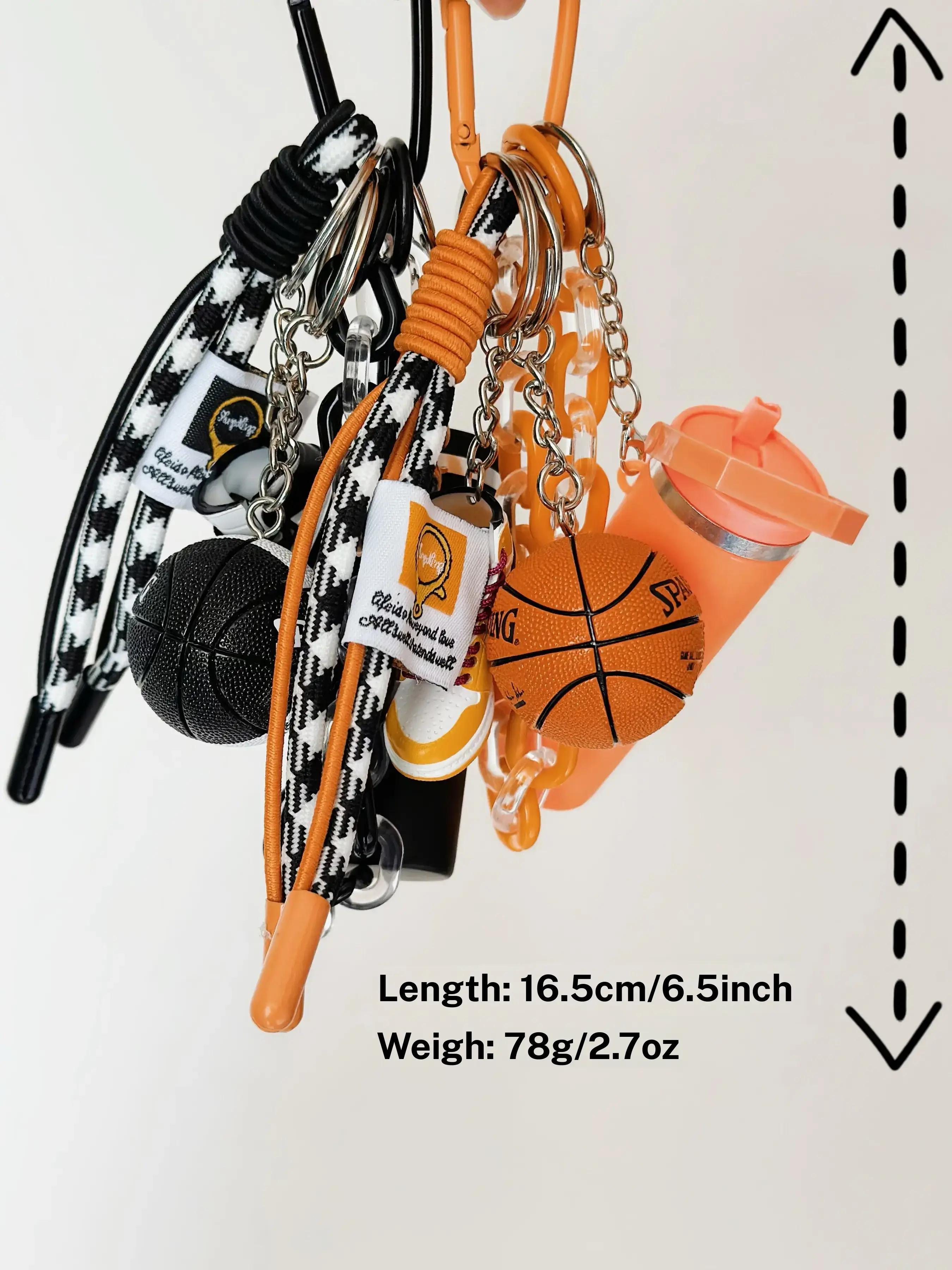 Basketball Theme Bag Charm, Sports Accessory, Basketball Peripheral Decoration, Casual Style, All Seasons, Bag Charm Keychain