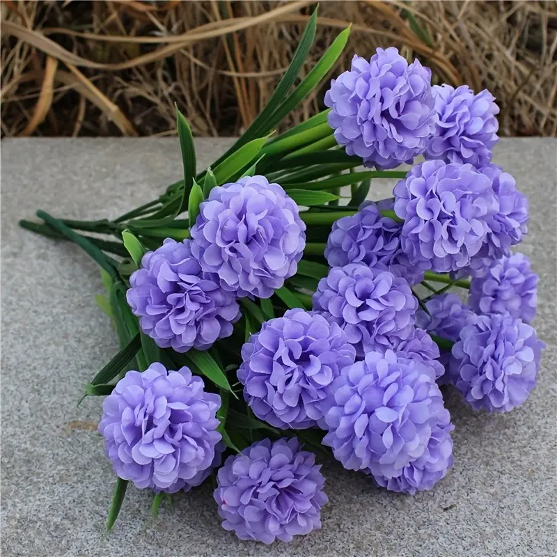 Artificial Hydrangea Flowers 3 Pack, Lifelike Faux Hydrangea Branches, All Season Fake Flower Bouquet, Ideal for Living Room Tabletop Ornament, Wedding, Engagement, Spring Home Decor & All Kinds of Holiday Decorations