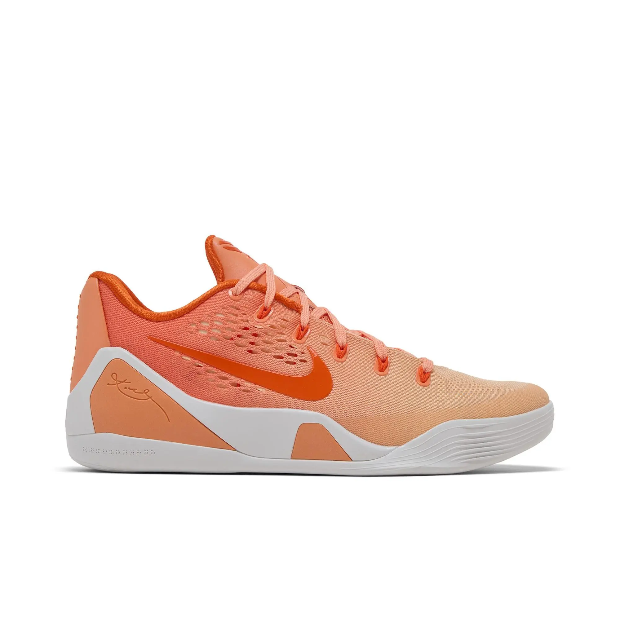 Nike Kobe 9 Elite Low EM Protro 'WNBA' (Unisex) Low Top Fit Basketball Shoes, Orange Frost-Ice Peach-Brilliant Orange-Summit White, Style IM6119-800