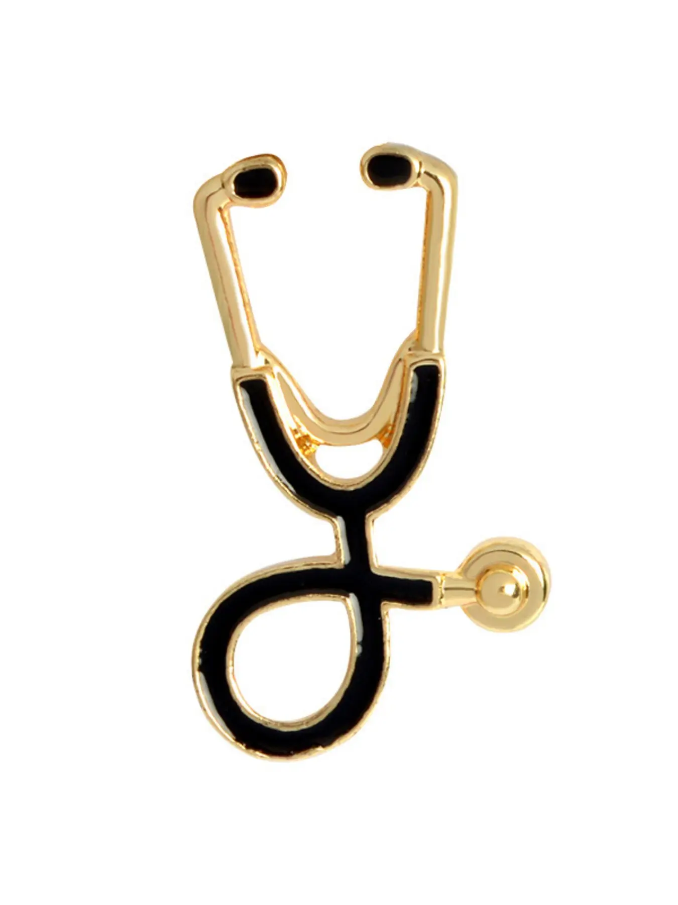 New Creative Doctor Stethoscope Cartoon Oil Drop Brooch, Cute Letters Pattern, All Seasons Fashion Accessory, European and American Export Jewelry