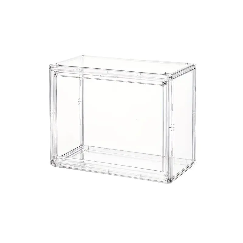Transparent Acrylic Storage Box with Base, Space-Saving Organizer for Cosmetics, Toys, Jewelry, Collectibles, Dust-Proof Display Cabinet
