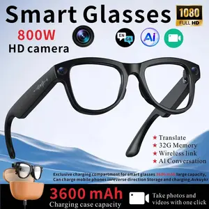 Travel/commute/sport Smart Glasses, Bluetooth-compatible Calling Sunglasses, Video/camera/ai Translation/voice Assistant, Polarized Photochromic Lenses, 32GB Storage, Long Battery Life