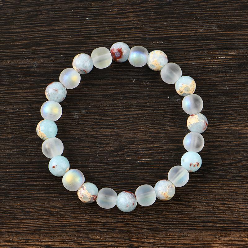 1pc Healing Quartz And Sea Sediment Bead Bracelet, Men & Women's Energy Balancing Bracelet For Prosperity, Peace, Clarity & Abundance