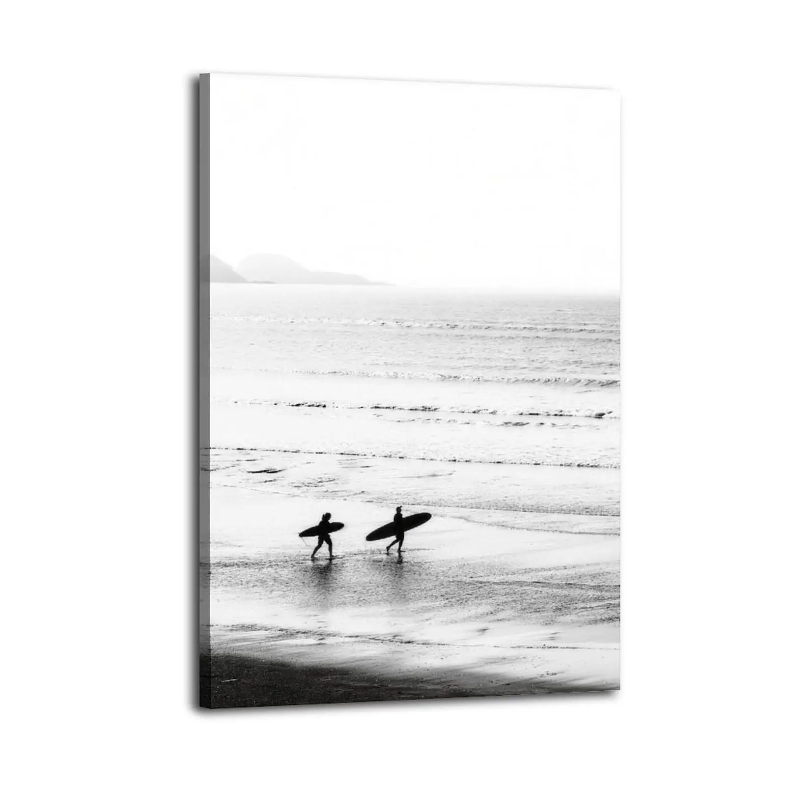 Vintage Surfers Retro Seashore Print| Bedroom Art | Bathroom Art | Trendy Wall Art | Funky Wall Art