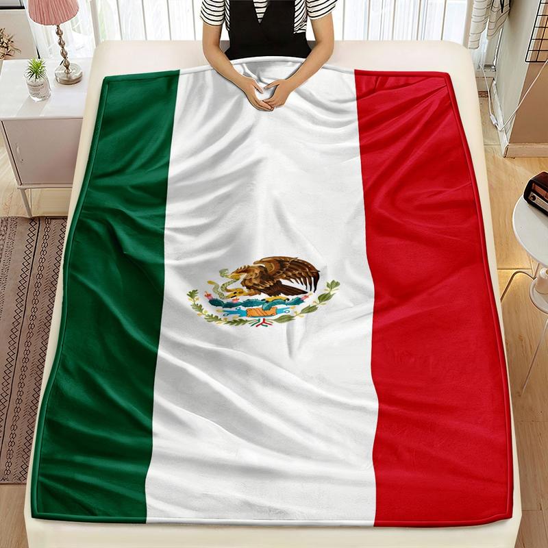 [tiktok Trend] Celebrate Mexican Pride with Iconic Flag Blanket, Classic Stripes & National Coat of Arms, Perfect for Heritage Days