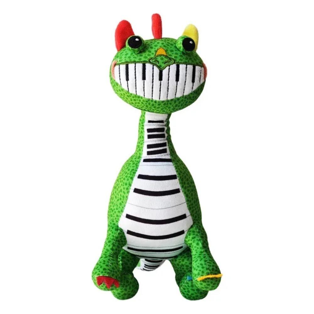 Pianosaurus Plush Nightmare Critters Green Dinosaur Stuffed Doll Anime Cute Toys Doll Collectibles Peluches Kids Gift Custom