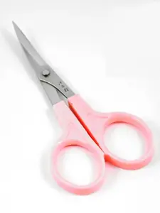 Portable Makeup Scissors Set, Fresh, Sharp Curved Blade, Ideal for Makeup & DIY Crafts, 2 Pcs or 1 PC Option