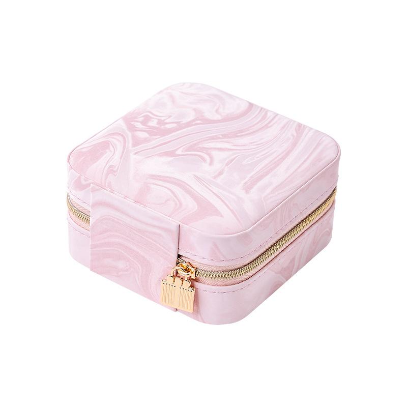High-End Simple Portable Jewelry Box, Vintage Storage Box for Jewels, Rings, Necklaces, Earrings, Birthday Gift for Girlfriend, Lightweight Luxury